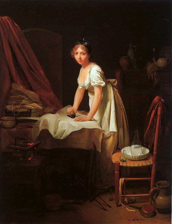  Louis Leopold  Boilly Young Woman Ironing oil painting picture